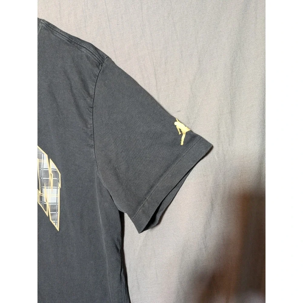 Jordan‎ Mens Graphic T Shirt Black Plaid Logo XL